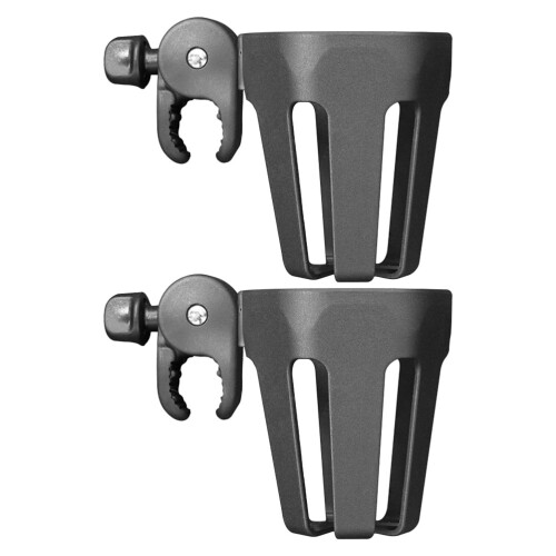 2Pièces Support Bouteilles Bébé Poussette Noir Multifonction