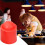 Billiard Cue Bottom Cover, Pool Cue Butt End Protector Cap, Shockproof Bumper Pad, Red 5