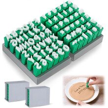 72pcs Alphabet Stamps Set for Clay Pottery Letter Stamps for Clay Stepping Stone Mold Letters and Concrete Molds