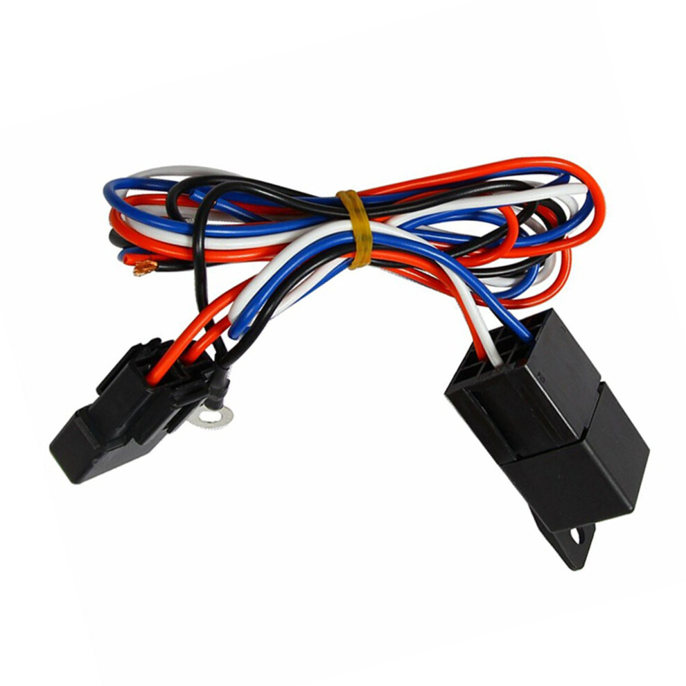 3/8 Inch Electric Fan Wire Harness Kit With Waterproof Relay 40A 8441351456429
