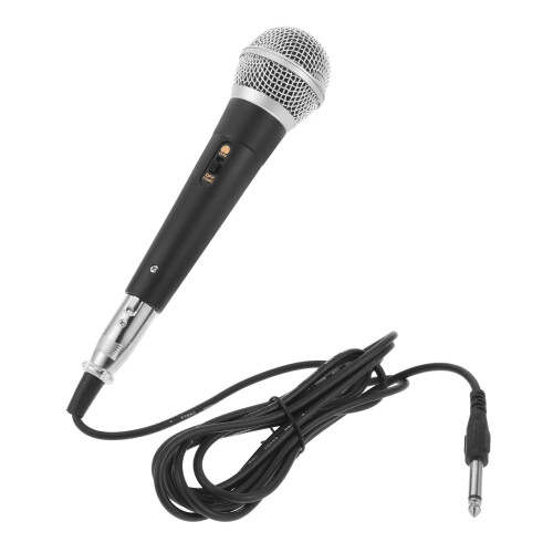 Raindrops Speaker Microphone For Karaoke Use With Sound In Black 1set