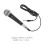 Raindrops Speaker Microphone For Karaoke Use With Sound In Black 1set 2