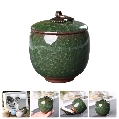 sealed pet cremation casket ceramic ashes holder 2