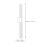 20pcs plastic vertical blind slats with double hole top holders replacement 3