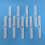 20pcs plastic vertical blind slats with double hole top holders replacement 5