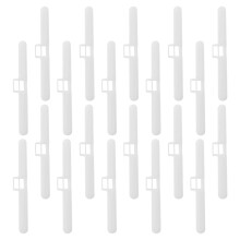 20pcs plastic vertical blind slats with double hole top holders replacement