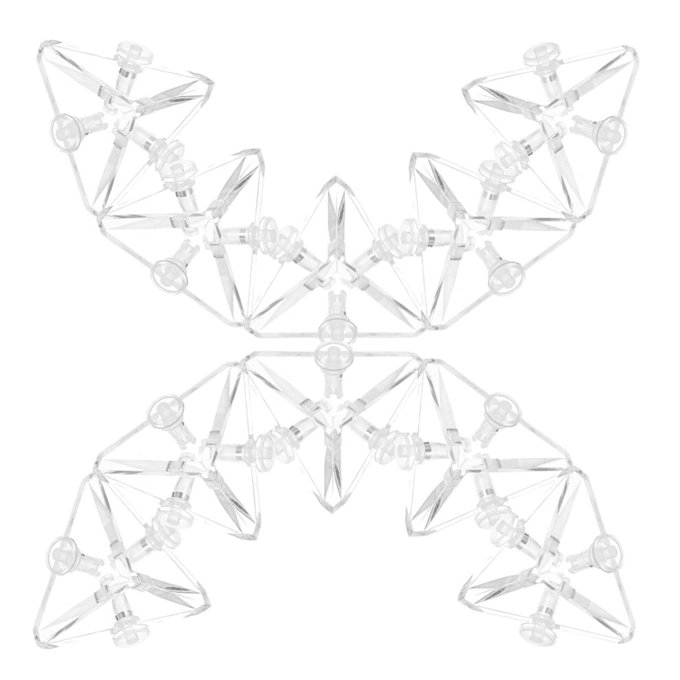 12pcs Acrylic Display Cabinet Triangle Corner Connectors-image-OPC-PKNTPSW-NEW