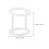 Mlins 3 Pcs Ice Cream Machine Seal 3.20x3.20x2.90cm White 2