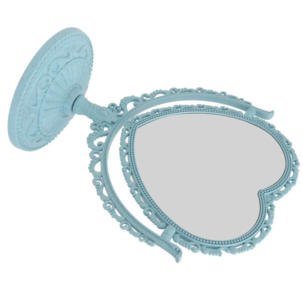 Ohphcall Tabletop Vanity Mirror Countertop Mirrors Makeup Heart Shaped For