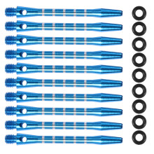 20 Pcs Aluminium Dart Accessories Metal Stems Shaft Shafts Alloy