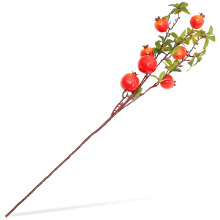 1X Duurzame Kunstgranaatappel Tak Voor Bloemstukken & Wreaths