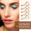 5 Pcs Nose Stud Set Studs Ring Heart Corkscrew Rings Golden 6