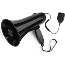 Amplifier USB Recording Speaker With Microphone Adjustable Volume Control Plastic Lightweight Black No Battery