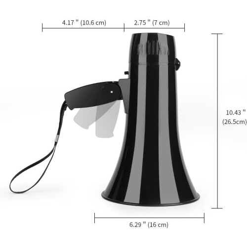 Amplifier USB Recording Speaker With Microphone Adjustable Volume Control Plastic Lightweight Black No Battery 2