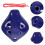 Blue Ceramic Ocarina Musical Instrument for Beginners Gift Small Size 1