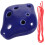 Blue Ceramic Ocarina Musical Instrument for Beginners Gift Small Size 6