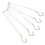Hanging Plant Bracket For Flowerpot Holder White Plastic 5pcs 11