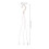 Hanging Plant Bracket For Flowerpot Holder White Plastic 5pcs 2