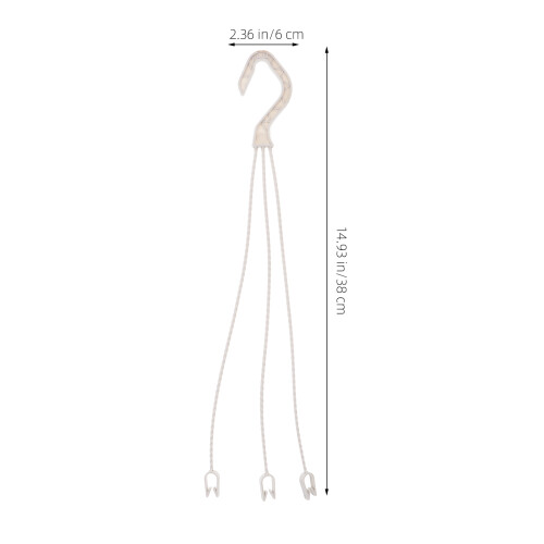 Hanging Plant Bracket For Flowerpot Holder White Plastic 5pcs 1