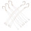 Hanging Plant Bracket For Flowerpot Holder White Plastic 5pcs 9