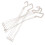 Hanging Plant Bracket For Flowerpot Holder White Plastic 5pcs 1