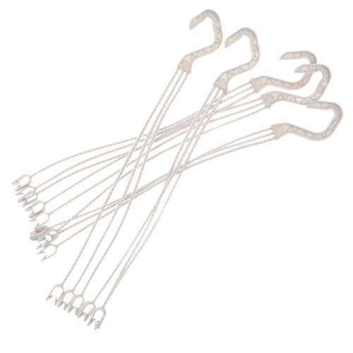 Hanging Plant Bracket For Flowerpot Holder White Plastic 5pcs
