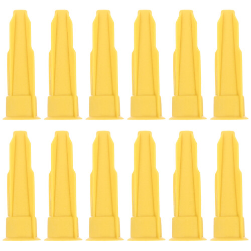 24Pièces Caps Protecteurs Jaunes Pour Tubes De Mastic Usage Maison