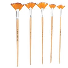 Paint Brushes Multi 5pcs 8.7x1.1x0.2in Wood Nylon