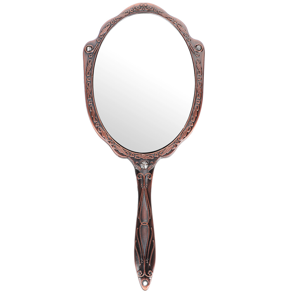 Artibetter Portable Handheld Mirror For Women, Vintage Style Hand Mirror