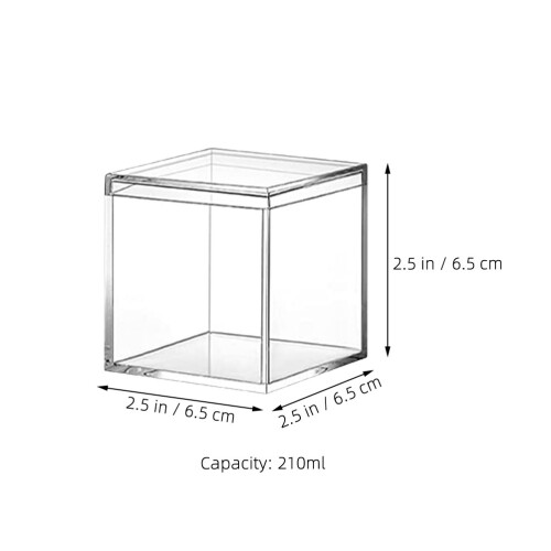 10pcs Acrylic Candy Box with Lid Display Case for Chocolate Storage 1