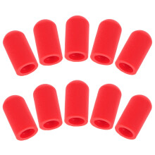 Silicone Drum Stick Silent Tips for Practice and Protection 10pcs Red
