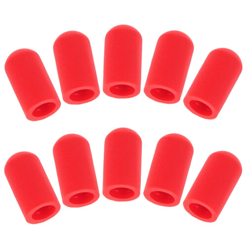 Silicone Drum Stick Silent Tips for Practice and Protection 10pcs Red