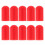 Silicone Drum Stick Silent Tips for Practice and Protection 10pcs Red 10