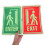Glow In The Dark Exit Sign Sticker Self Adhesive Wall Decal 1 Set 4