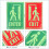 Glow In The Dark Exit Sign Sticker Self Adhesive Wall Decal 1 Set 8