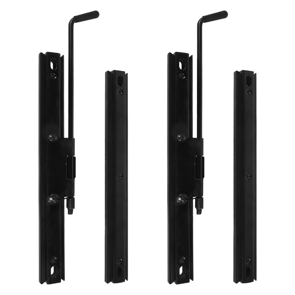 Seat Rail Bracket Iron 2 Pairs 15.4X1.97x0.55in 3252928848456