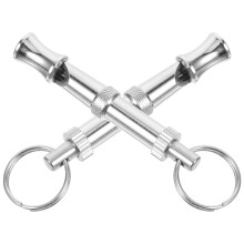 2pcs metal ultrasonic dog whistle for training pets big dogs puppies