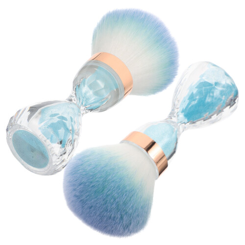 2 Pcs Beauty Tools Scrubbing Nail Brush Dust Brushes Nails Dusting