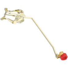 Zehuanyu Mute Lyre Musical Lyre Music Folder 21.00x6.00x5.20cm Golden