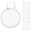 Raindrops Writable Key Tags Round Aluminum Paper 60pcs 1