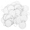 Raindrops Writable Key Tags Round Aluminum Paper 60pcs 10