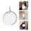 Raindrops Writable Key Tags Round Aluminum Paper 60pcs 9