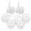 Worgeous 6pcs Stroller Replacement Wheels Durable 9.00x6.00x4.20cm 1