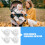 Worgeous 6pcs Stroller Replacement Wheels Durable 9.00x6.00x4.20cm 10