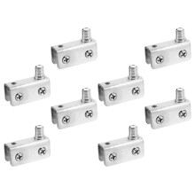 8 Pcs Swinging Door Hinge Shower Seal Glass Clamp