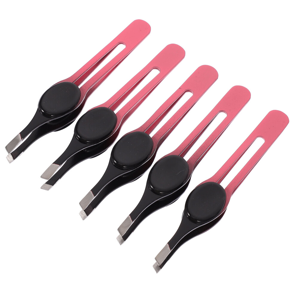 Villcase 5Pcs Eyebrow Tweezers, Hair Scissors, And Clips For Convenient Use