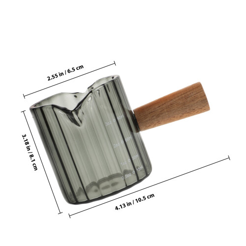 Cafetière Verre Borosilicate Bois Design Nervuré 1