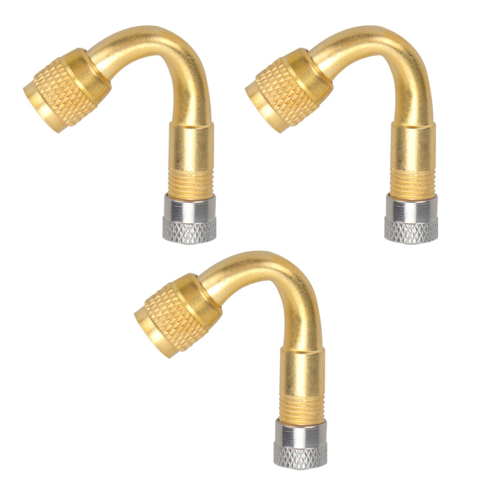 Valve Stem Extender 45 Degree Curved 3Pcs 3252825488533