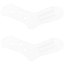 2pcs Acrylic Sock Blockers For Hand With Easy Storage Design