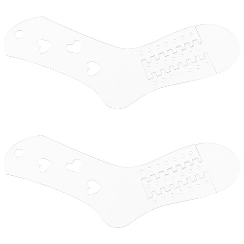 2pcs Acrylic Sock Blockers For Hand With Easy Storage Design